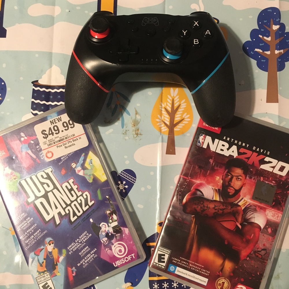 Nintendo Switch Controller and Games
